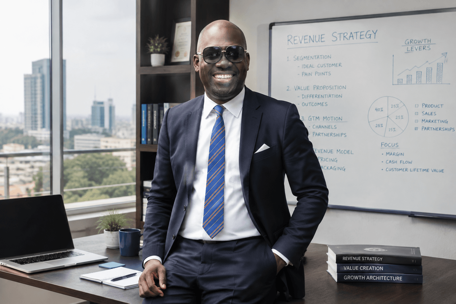 Ayodeji Peter Falope in a RevenStrat consulting setting